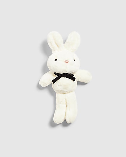 White Bunny Keyring