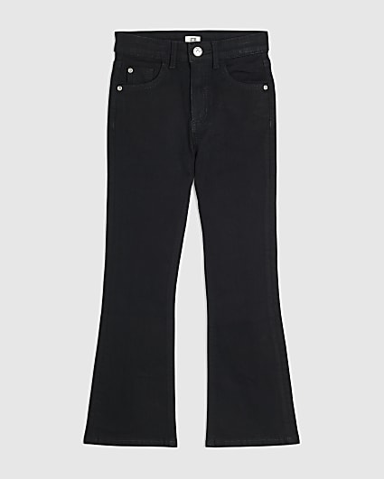 Girls Black Flare Jeans