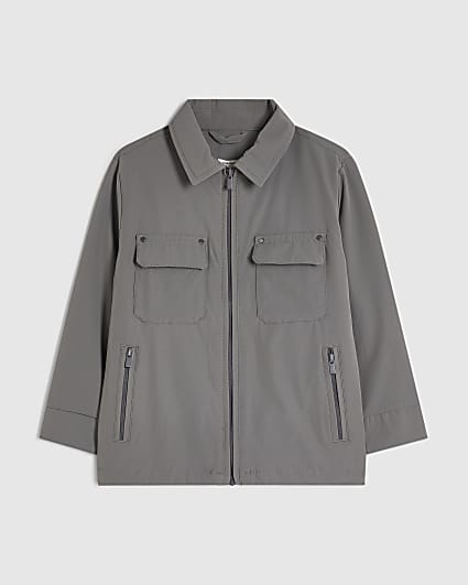 Mini Boys Grey Shacket