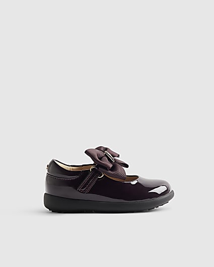 Mini Girls Purple Patent Mary Jane Shoes