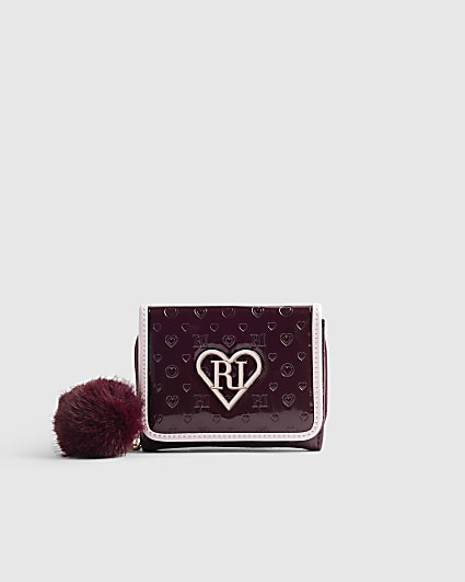 Girls Red Patent Embossed Purse