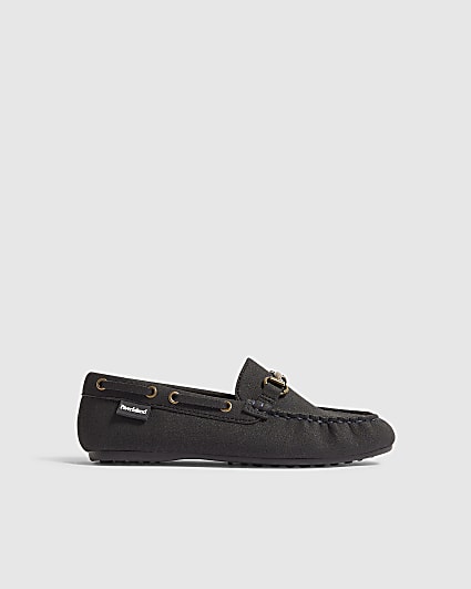 Boys Navy Snaffle Loafers