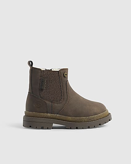 Mini Boys Brown Chelsea Boots