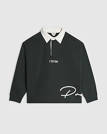 Boys Green Prolific Rugby Sweatshirt