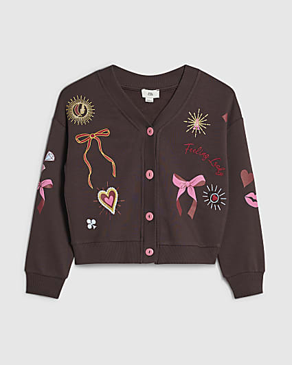 Girls Brow Icons Cardigan