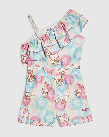 Girls Blue Hello Kitty & Friends Playsuit