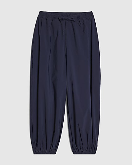 Girls Navy Balloon Leg Trousers