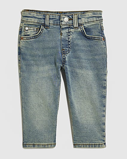 Mini Boys Blue Loose Fit Jeans