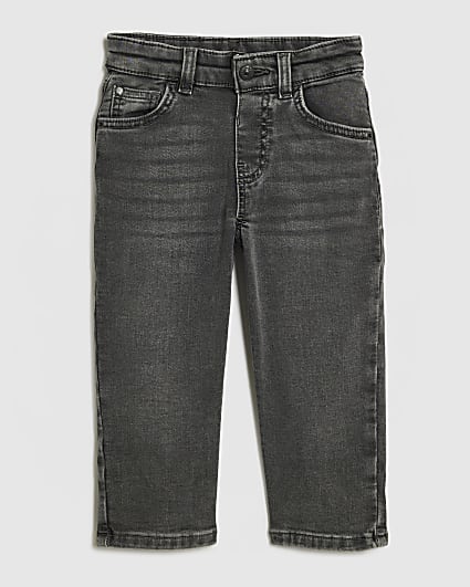 Mini Boys Grey Loose Fit Jeans