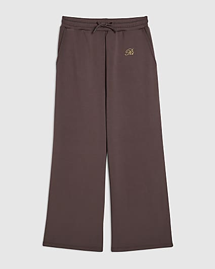 Girls Brown Premium Wide Leg Trousers