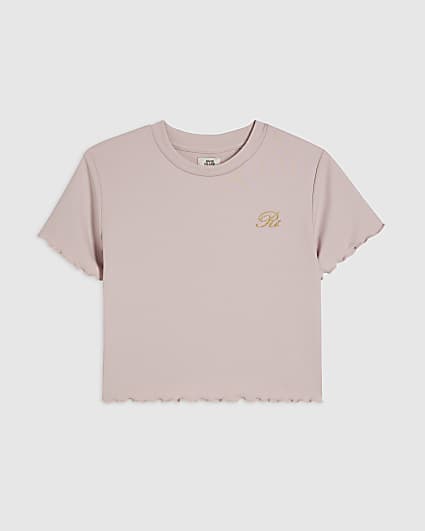 Girls Pink Soft Touch RI T-Shirt