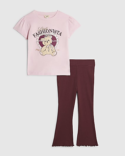Mini Girls Pink Fashionista Leggings Set