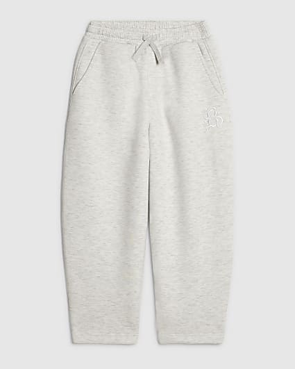 Boys Grey Premium Barrel Leg Joggers