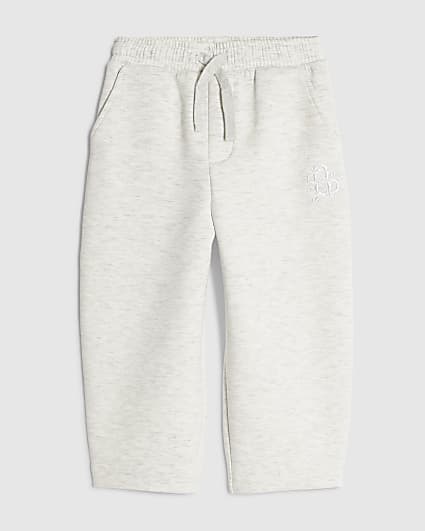 Mini Boys Grey Barrel Leg Joggers