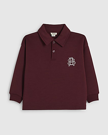 Mini Boys Burgundy RI Rugby Sweatshirt