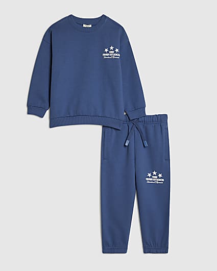 Mini Boys Blue River Studios Sweatshirt Set