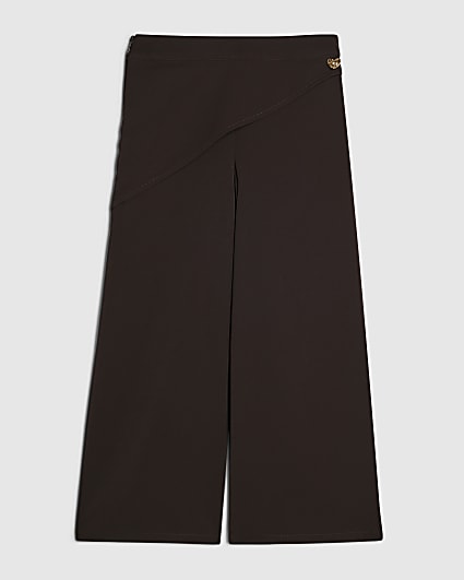 Girls Brown Scarf Trousers