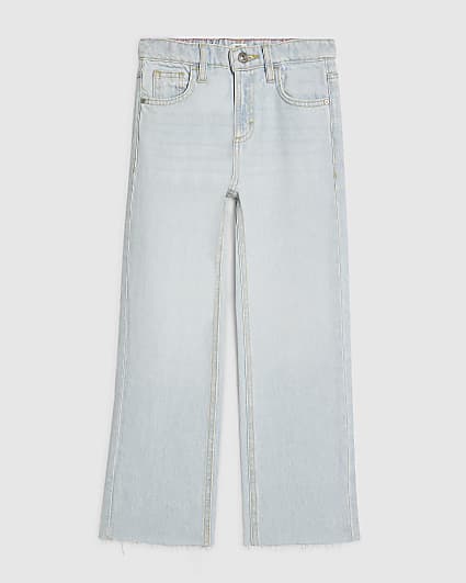 Girls Blue Straight Leg Jeans