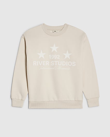 Boys Beige River Studios Sweatshirt