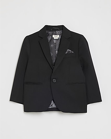 Mini Boys Black Tailored Suit Jacket