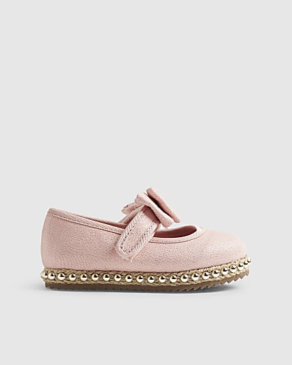 Mini Girls Pink Espadrille Shoes