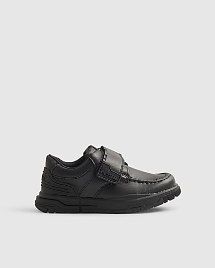 Mini Boys Black Velcro Shoes