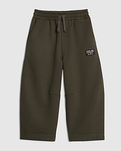 Mini Boys Khaki Barrel Leg Joggers