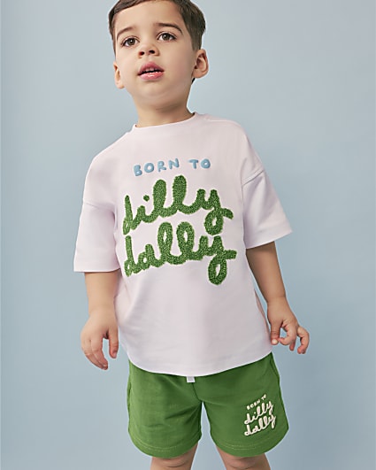 Mini Boys Green Abbie Rosie Dilly Dally Set