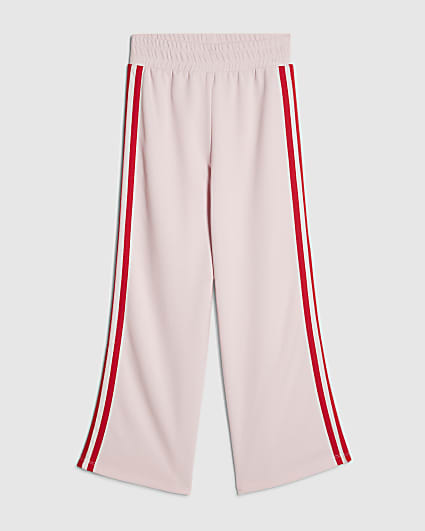 Girls Pink Side Stripe Joggers