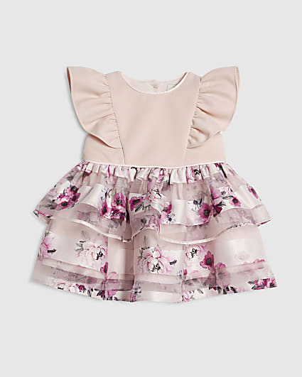 Baby Girls Purple Floral Dress