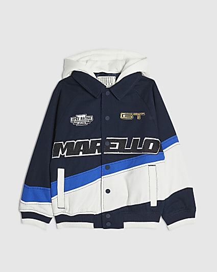 Boys Black Motocross Bomber Jacket