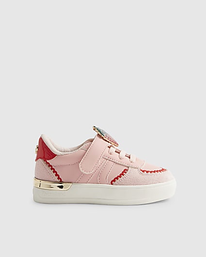 Mini Girls Pink Strawberry Trainers