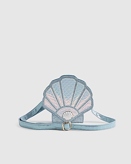 Blue Shell Cross Body Bag