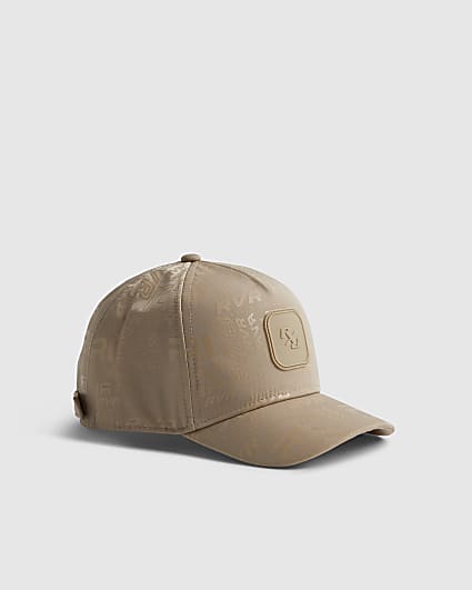 Boys Beige RVR Monogram Cap