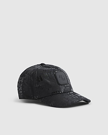 Mini Boys Black RVR Monogram Cap