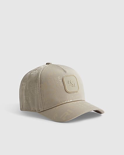 Mini Boys Beige RVR Monogram Cap