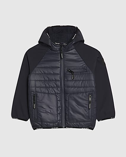 Boys Navy Palais Dept Hooded Jacket