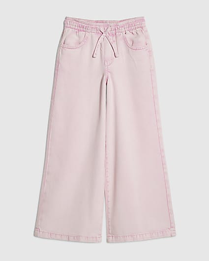 Girls Pink Loose Fit Jeans