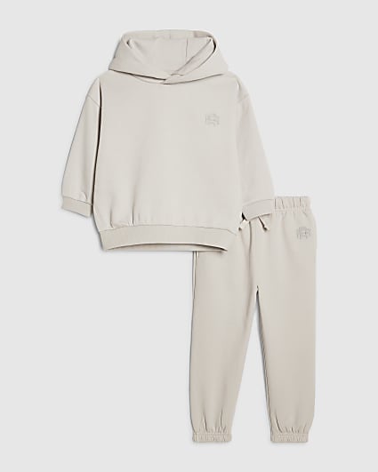 Mini Boys Grey RR Hoodie And Joggers Set