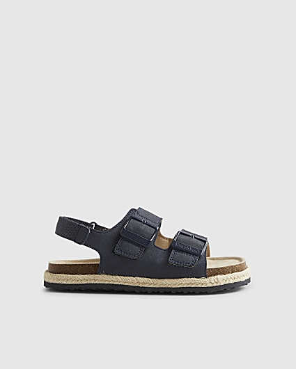 Boys Navy Footbed Sandals