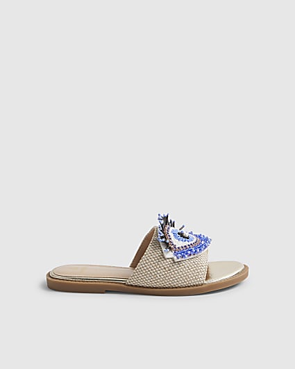 Girls Blue Eye Sandals