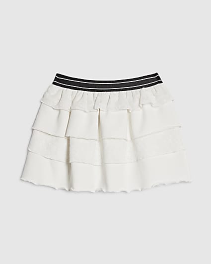 Girls White Rara Skirt