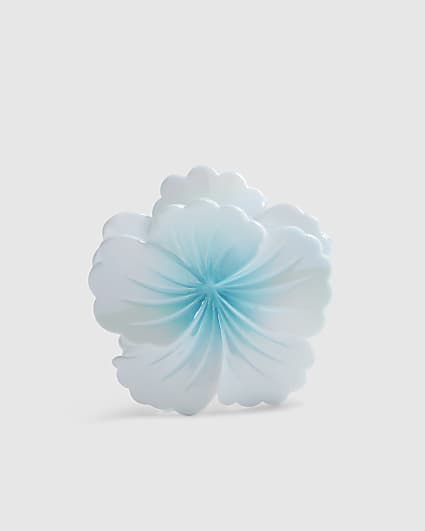 Girls Blue Blue Flower Hair Claw Clip