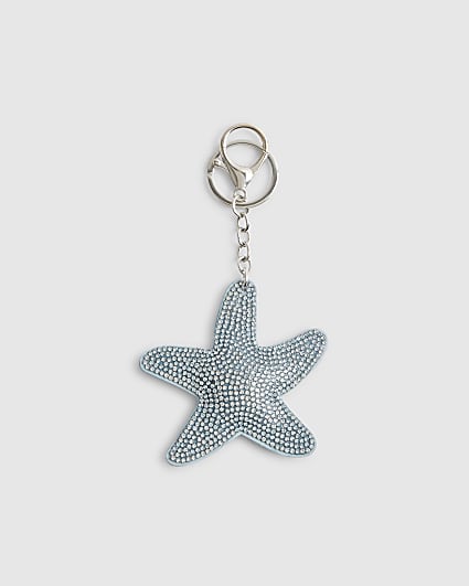 Girls Blue Starfish Bag Charm