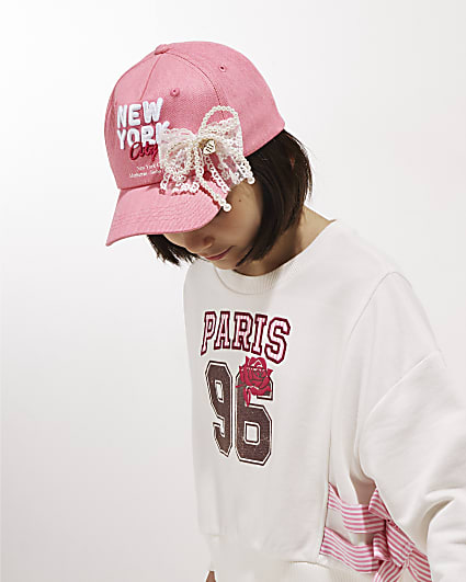 Girls Pink New York Cap