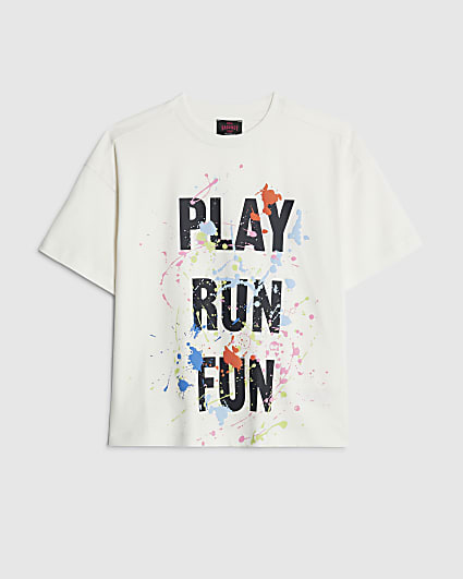 Real Hackney Dave White Boys Fun T-Shirt