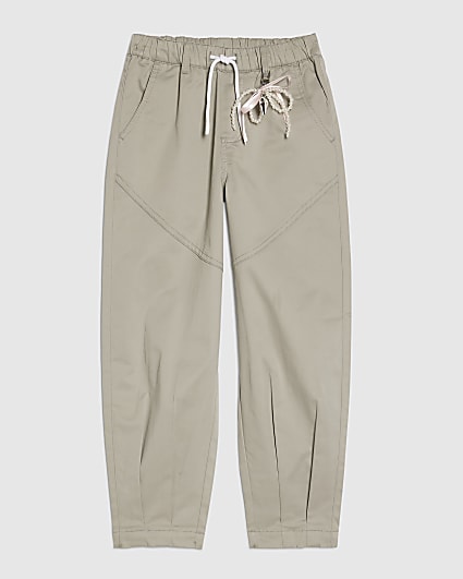 Girls Khaki Twill Keyring Cargo Trousers