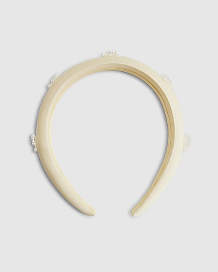 Girls Yellow Bow Headband