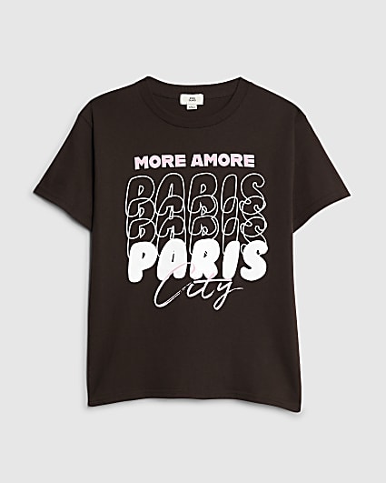 Girls Brown Paris T-Shirt