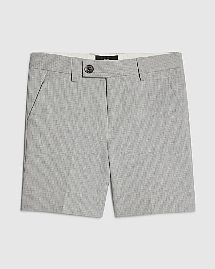 Mini Boys Blue Tailored Suit Shorts